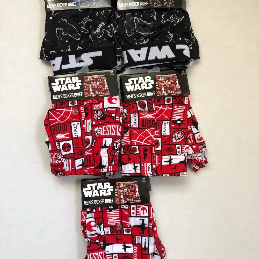 Star Wars Boxer Briefs Lot of 5 Medium 32-34 NEW